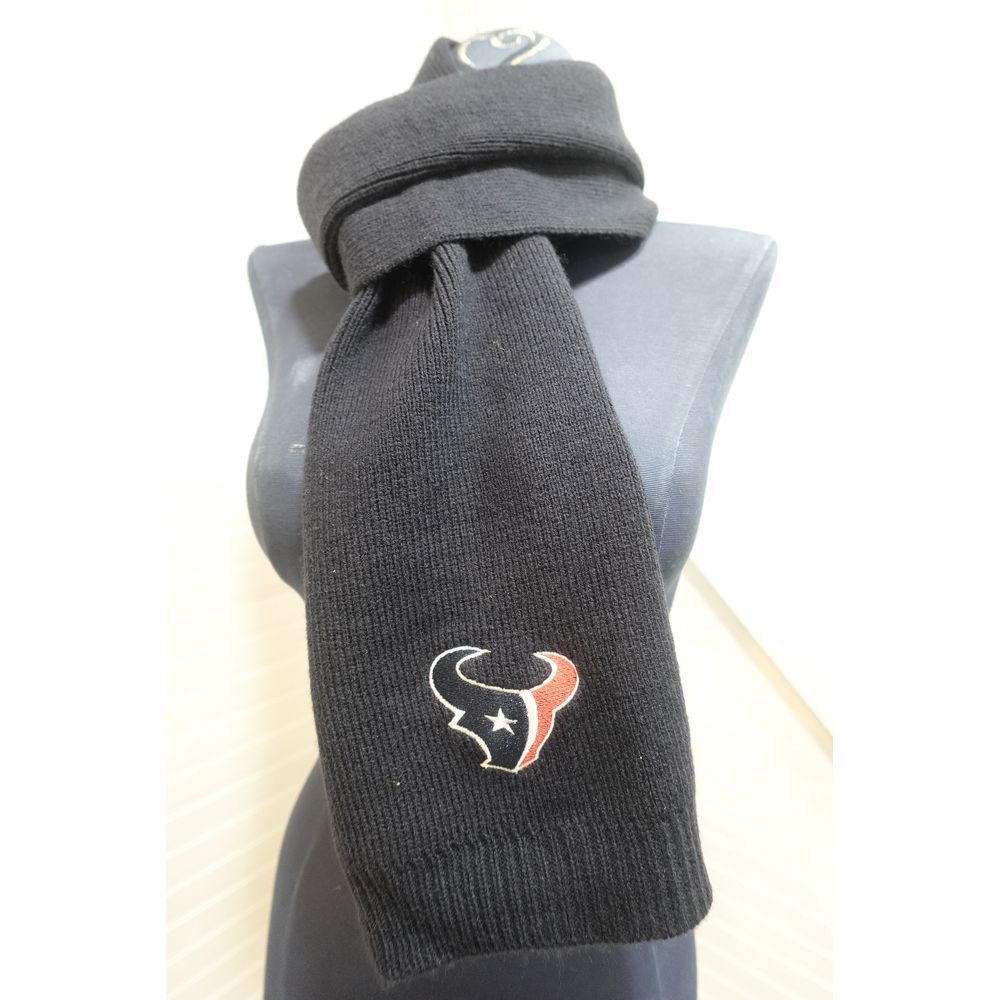 NFL Houston Texans navy blue logo scarf UNISEX‎ 68x9 inches knitted